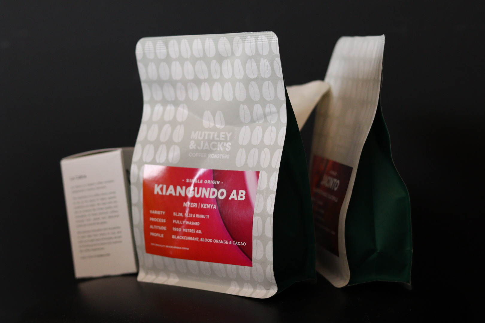 bags of specialty coffee beans